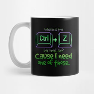 Ctrl+Z Meme Mug